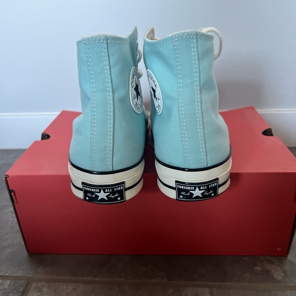 Converse, Baby Blue Chuck 70 High Tops. Only Worn Once Size:10.5 - Picture 3 of 7